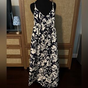 a new day Navy and White Floral Maxi Dress